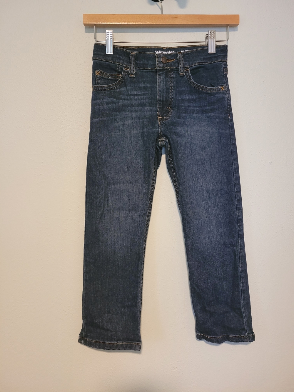 Wrangler Boy's Indigo Straight Jeans Sz 6